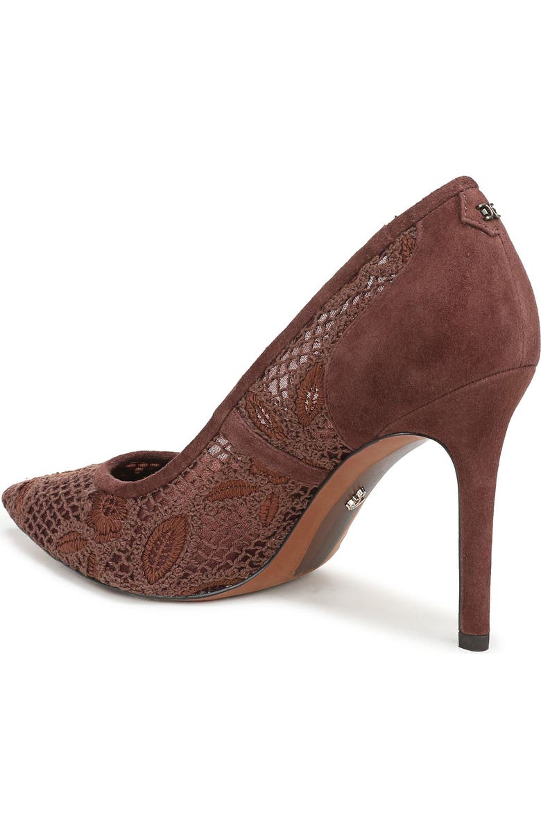 Sam Edelman Hazel Mesh Pointed Toe Pump, Alternate, color, Ande Brown
