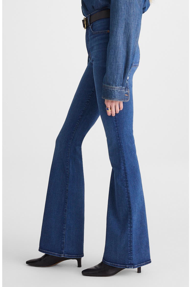 The Stretch Flare Jeans, Alternate, color, CARVILLE WASH