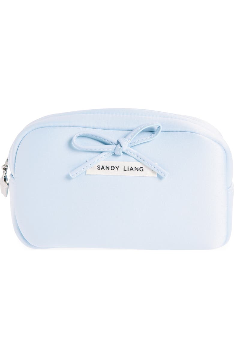 Sandy Liang Smol Satin Pouch, Main, color,