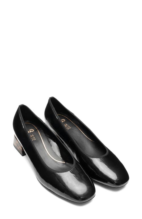 Ara Gypsum Block Heel Pump In Black