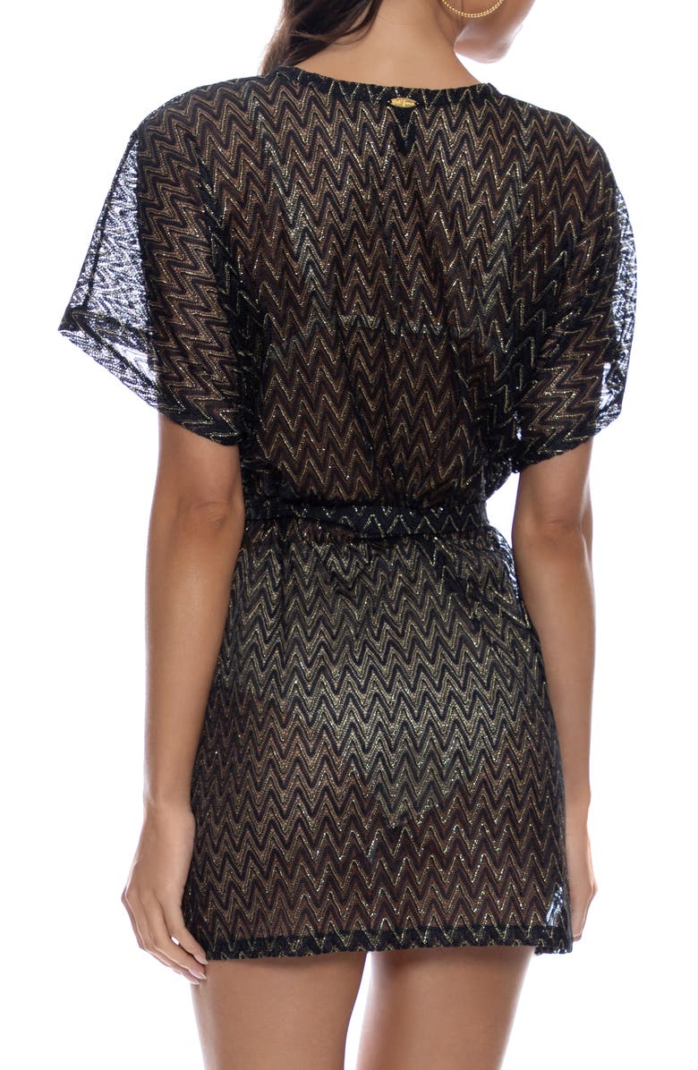 Luli Fama Short Caftan, Alternate, color,