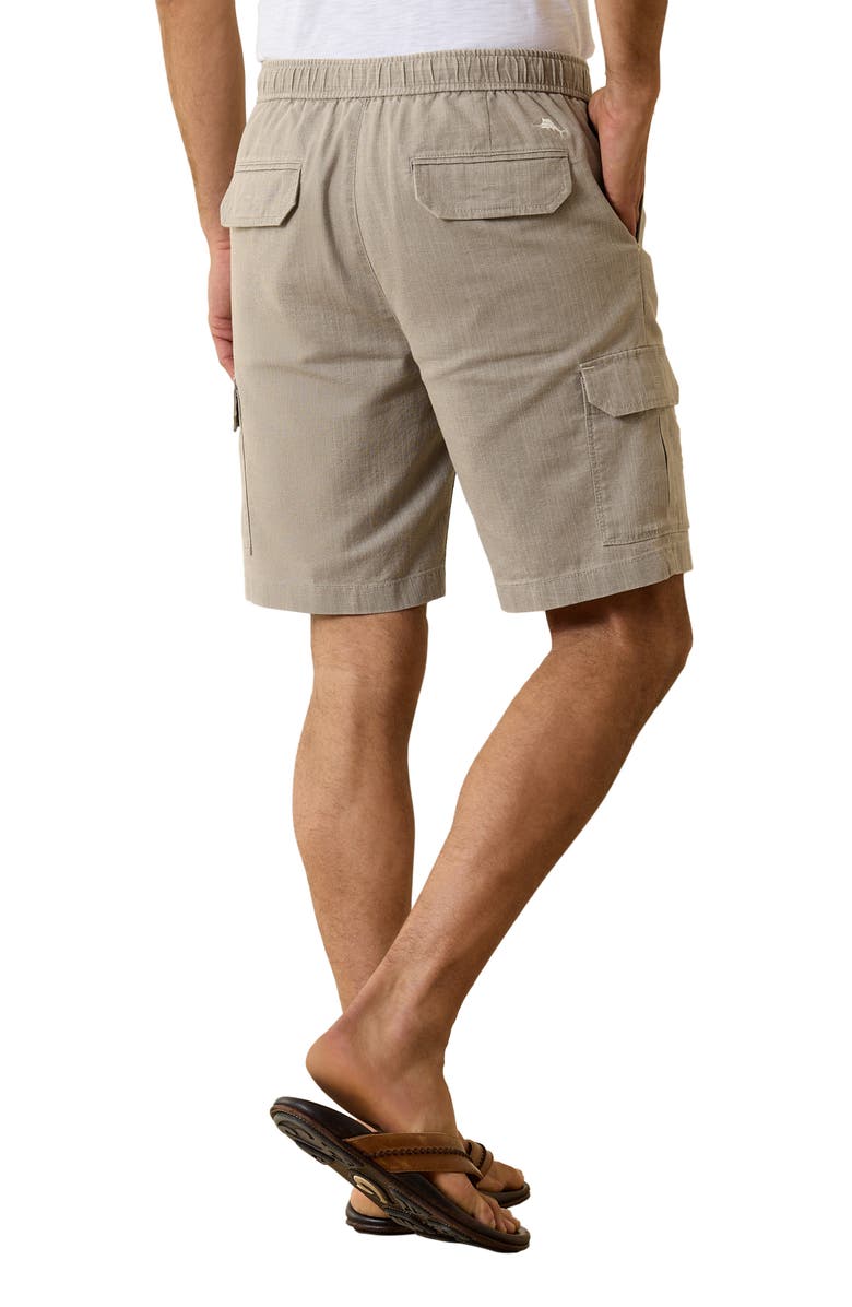 Tommy Bahama Linen in the Dream Stretch Cotton & Linen Flat Front Shorts, Alternate, color, Grey Thunder