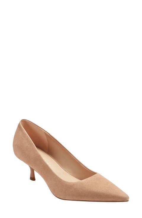 Calynna Pointed Toe Kitten Heel Pump (Women)