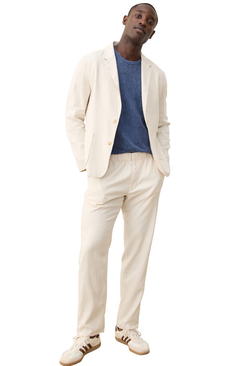 Hemp Blend Blazer, Alternate, color, NATURAL