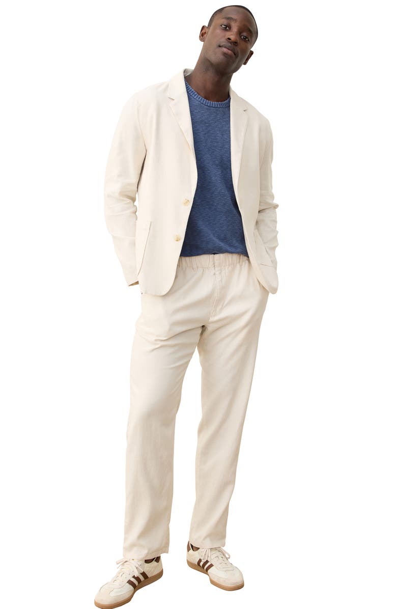Marine Layer Hemp Blend Blazer, Alternate, color, Natural