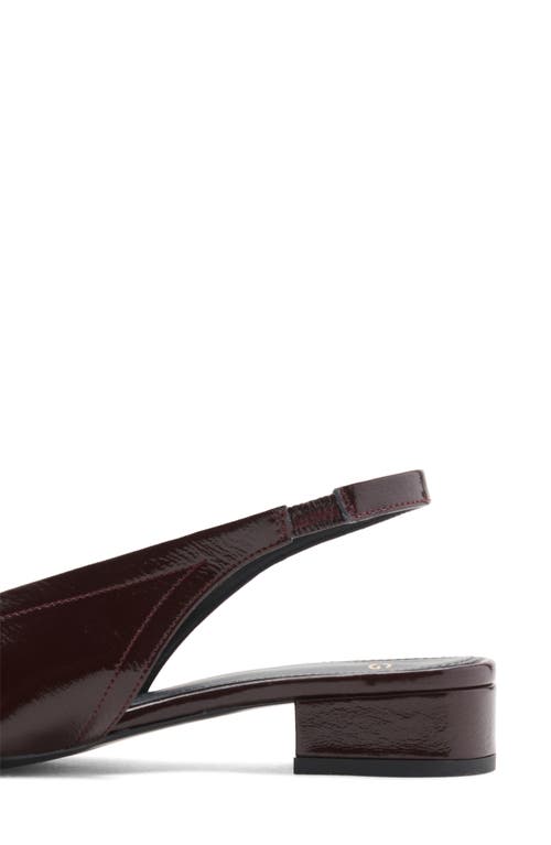 Mango Slingback Pump In Burgundy
