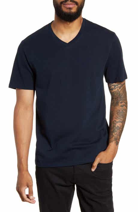 Vince Regular Fit Garment Dyed V-Neck T-Shirt