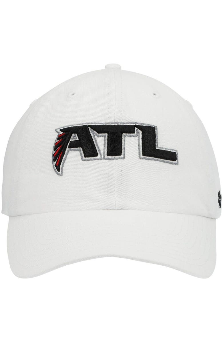 '47 Men's '47 White Atlanta Falcons Clean Up Adjustable Hat, Alternate, color, White