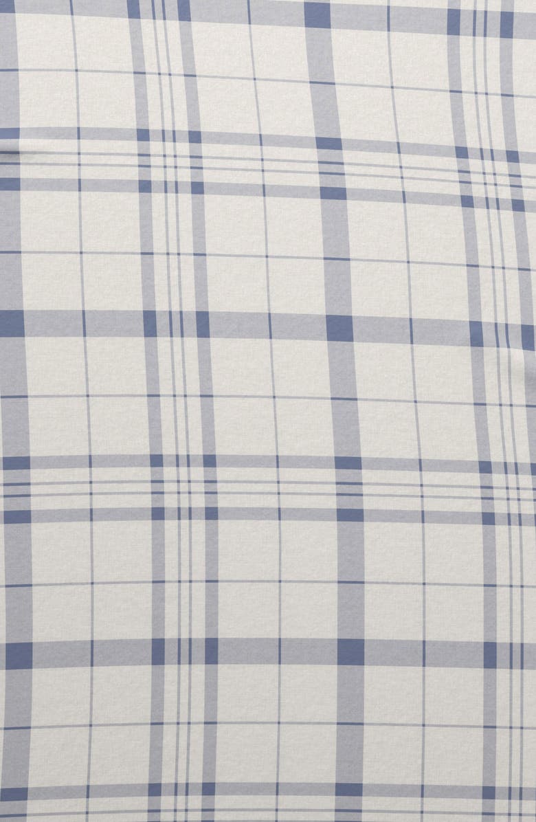 Woven & Weft Turkish Cotton Flannel Plaid Sheet Set, Alternate, color, Cool Plaid