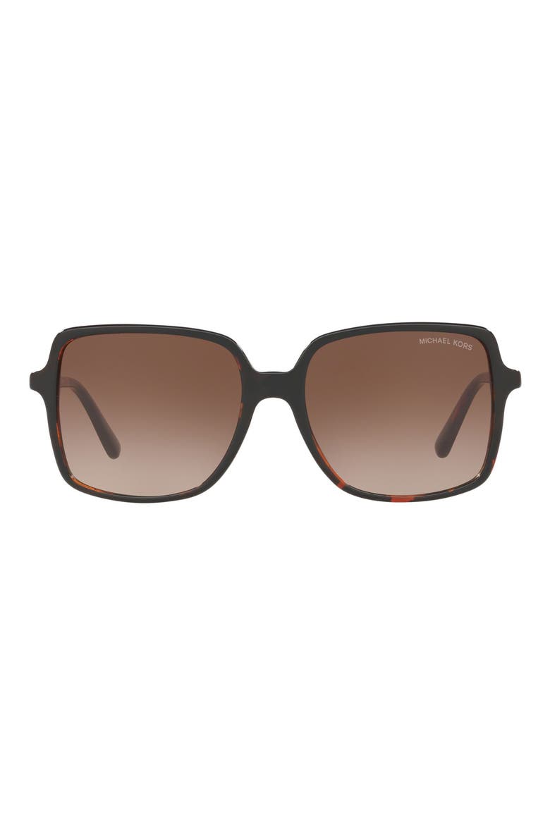 56mm Gradient Square Sunglasses, Main, color, NEW TORTOISE/ SMOKE GRADIENT
