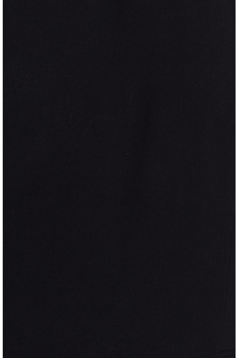 Embellished Yoke V-Back Fit & Flare Dress, Alternate, color, BLACK