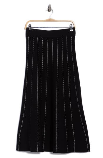 Elie Elie Tahari Sweater Midi Skirt In Multi