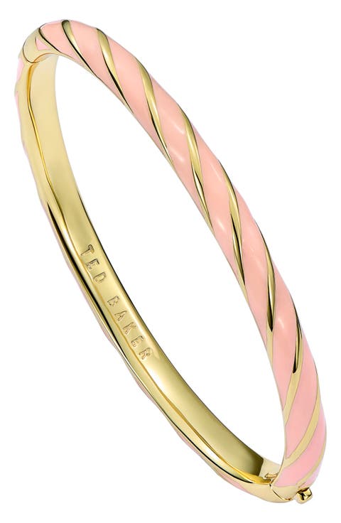 Trinity Twist Enamel Hinge Bracelet