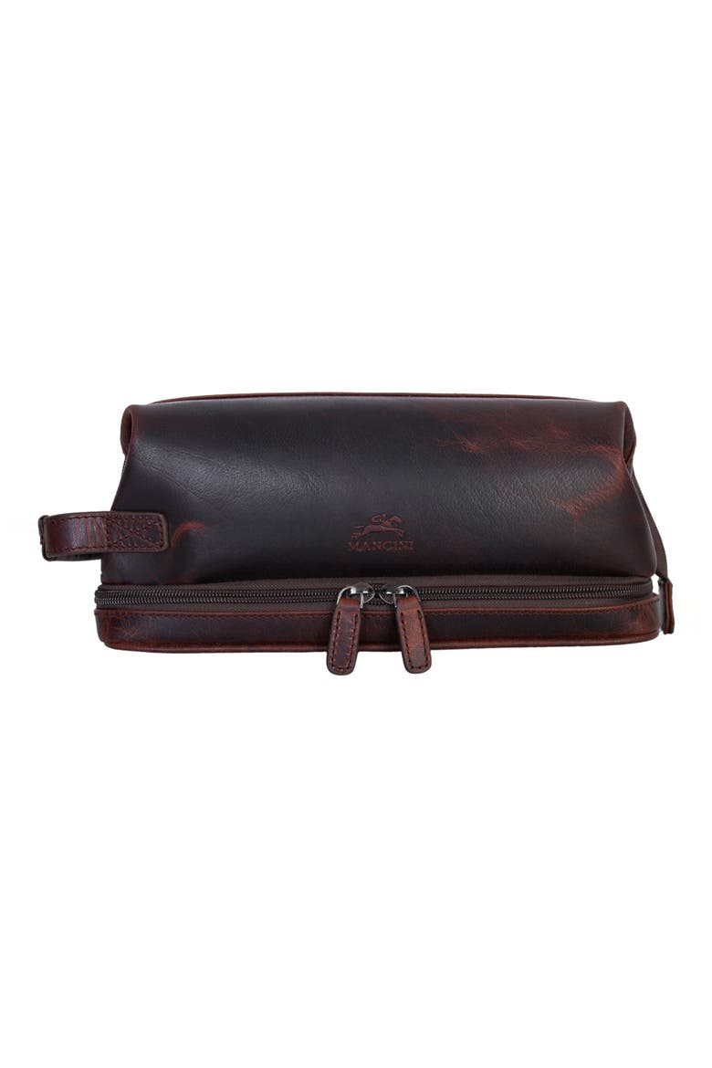 Buffalo Collection Organizer Toiletry Bag, Main, color, BROWN