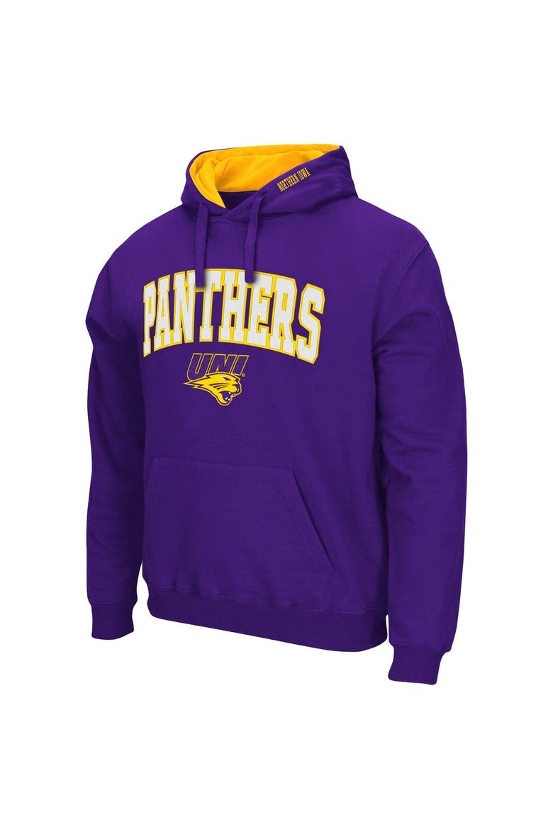 Men's Colosseum Purple Northern Iowa Panthers Arch and Logo Pullover Hoodie, Alternate, color, Purple