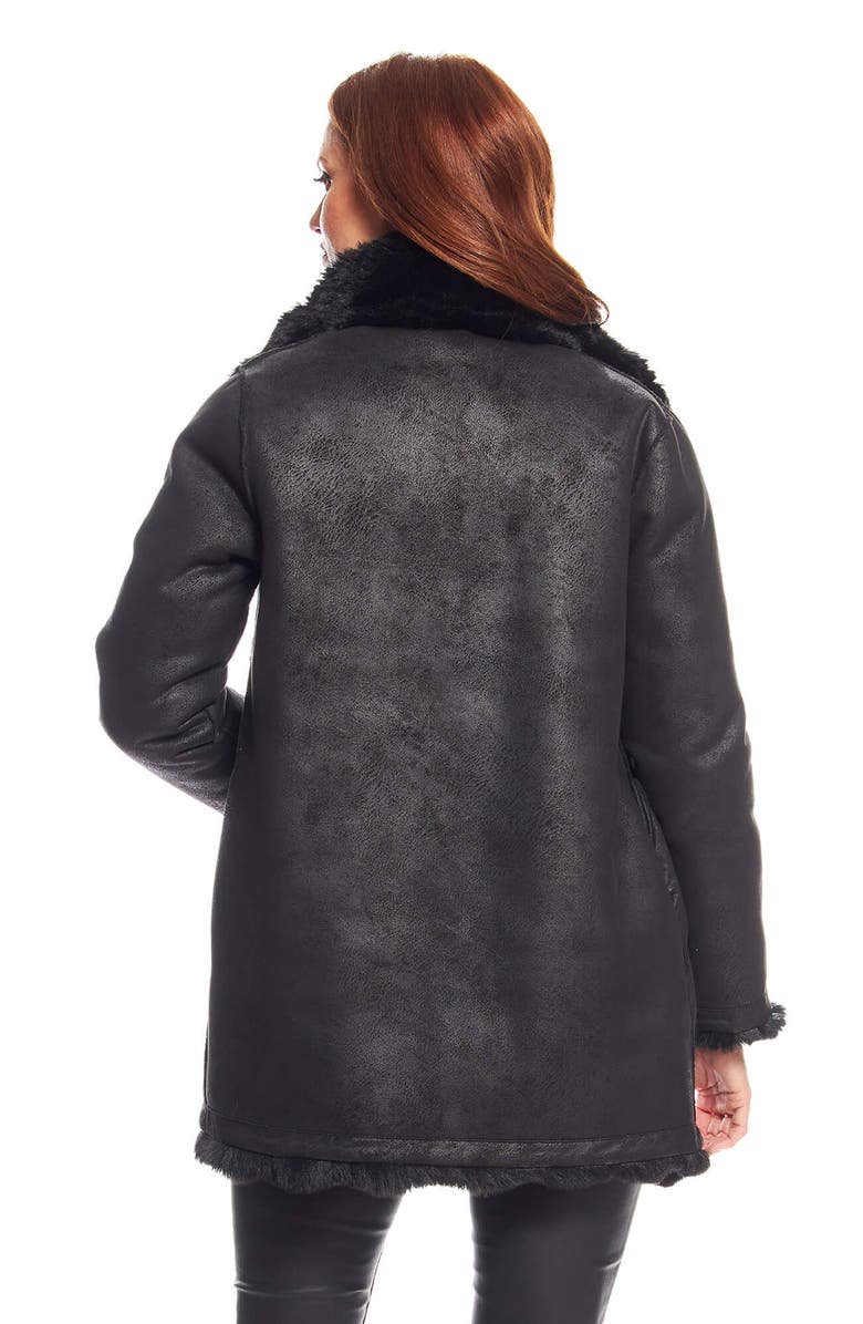 DONNA SALYERS FABULOUS FURS Rainier Reversible Faux Fur Coat, Alternate, color,