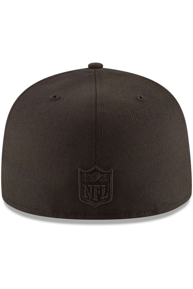Men's New Era Arizona Cardinals Black on Black 59FIFTY Fitted Hat, Alternate, color, BLACK