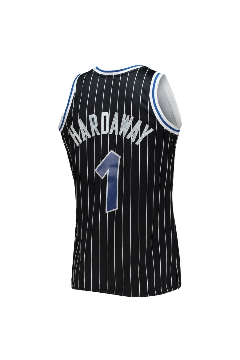 Men's Mitchell & Ness Penny Hardaway Black Orlando Magic 1996/97 Hardwood Classics NBA 75th Anniversary Diamond Swingman Jersey, Alternate, color, Black