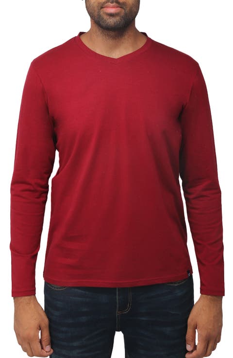 V-Neck Long Sleeve T-Shirt