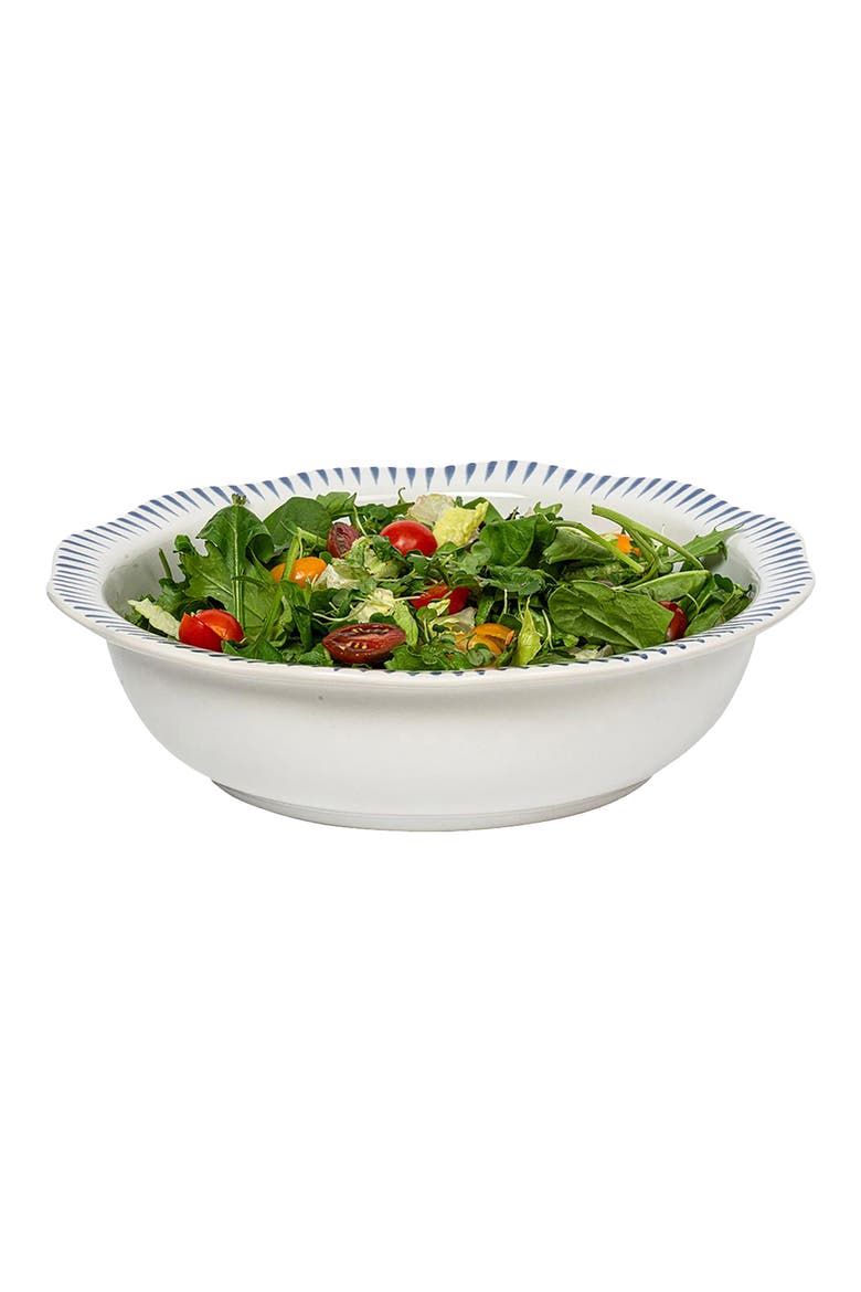 Sitio Stripe Serving Bowl, Alternate, color, WHITEWASH/ DELFT BLUE