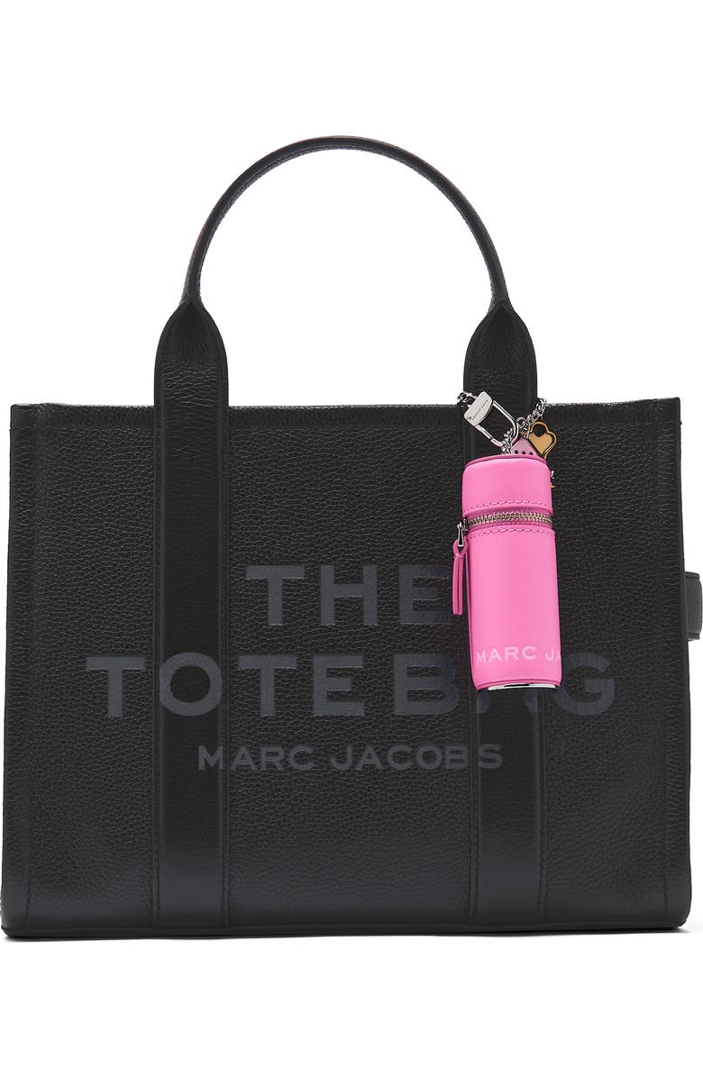 Marc Jacobs The Lipstick Case Bag Charm, Alternate, color, Bow Pink