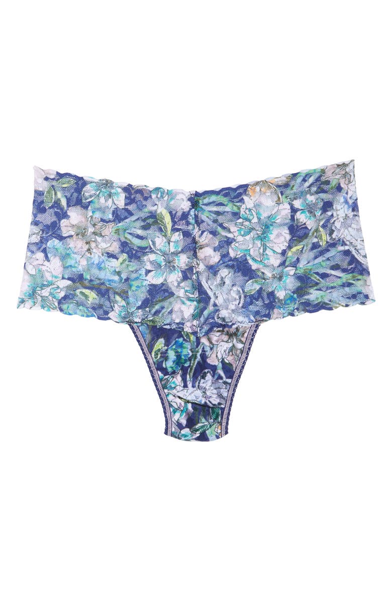 Hanky Panky Felice Floral Retro Thong, Alternate, color,