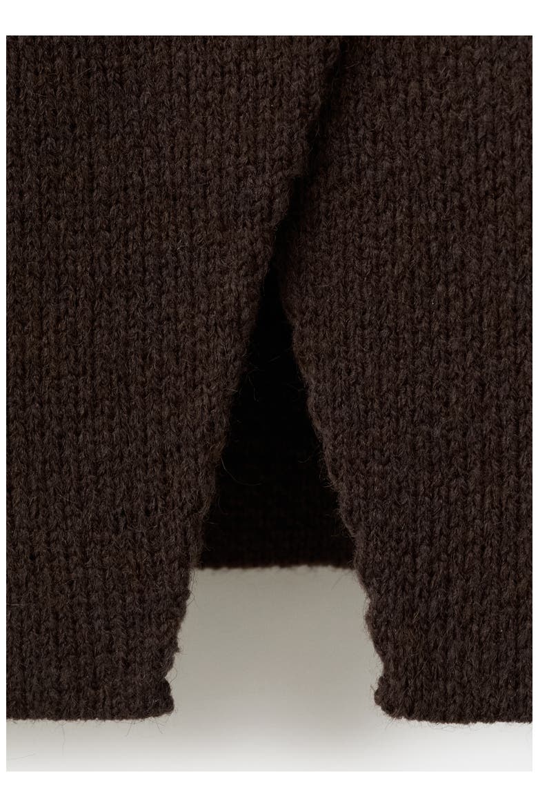 V-Neck Cardigan, Alternate, color, CHOCOLATE
