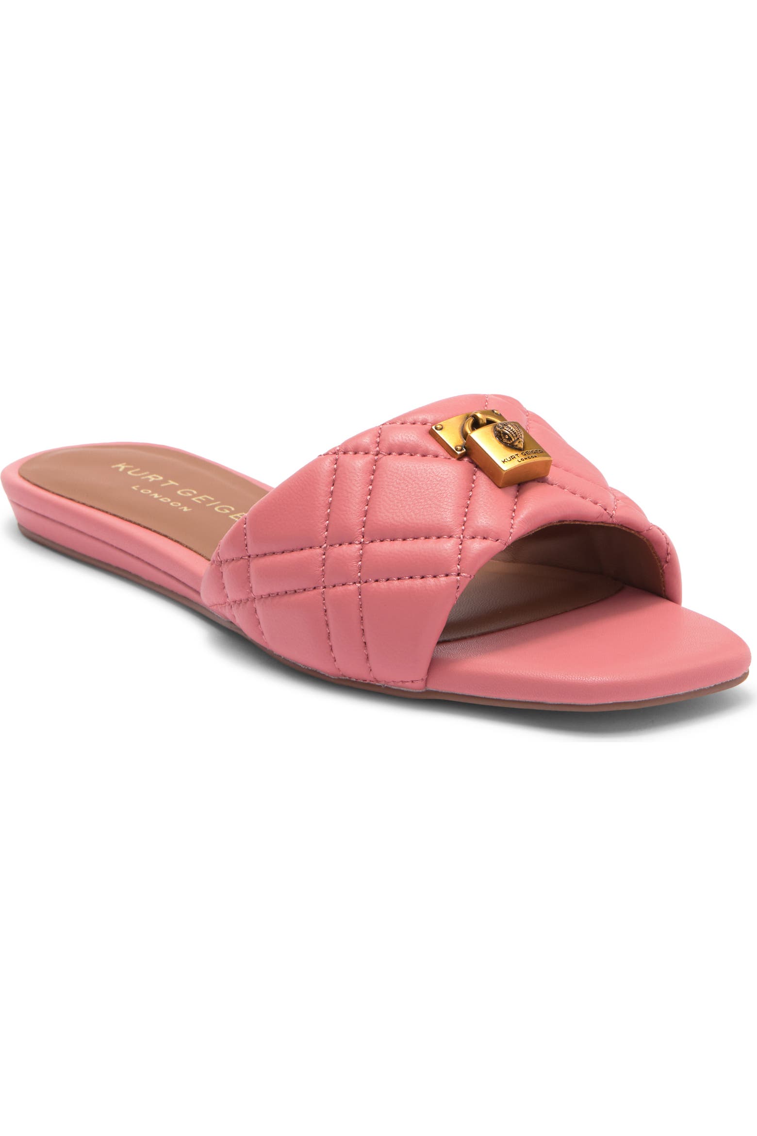 Sliding Rack Lock Kurt Geiger London Brixton Lock Slide Sandal (Women) | Nordstromrack