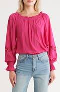 Ramy Brook Lili Chain Detail Off the Shoulder Blouse
