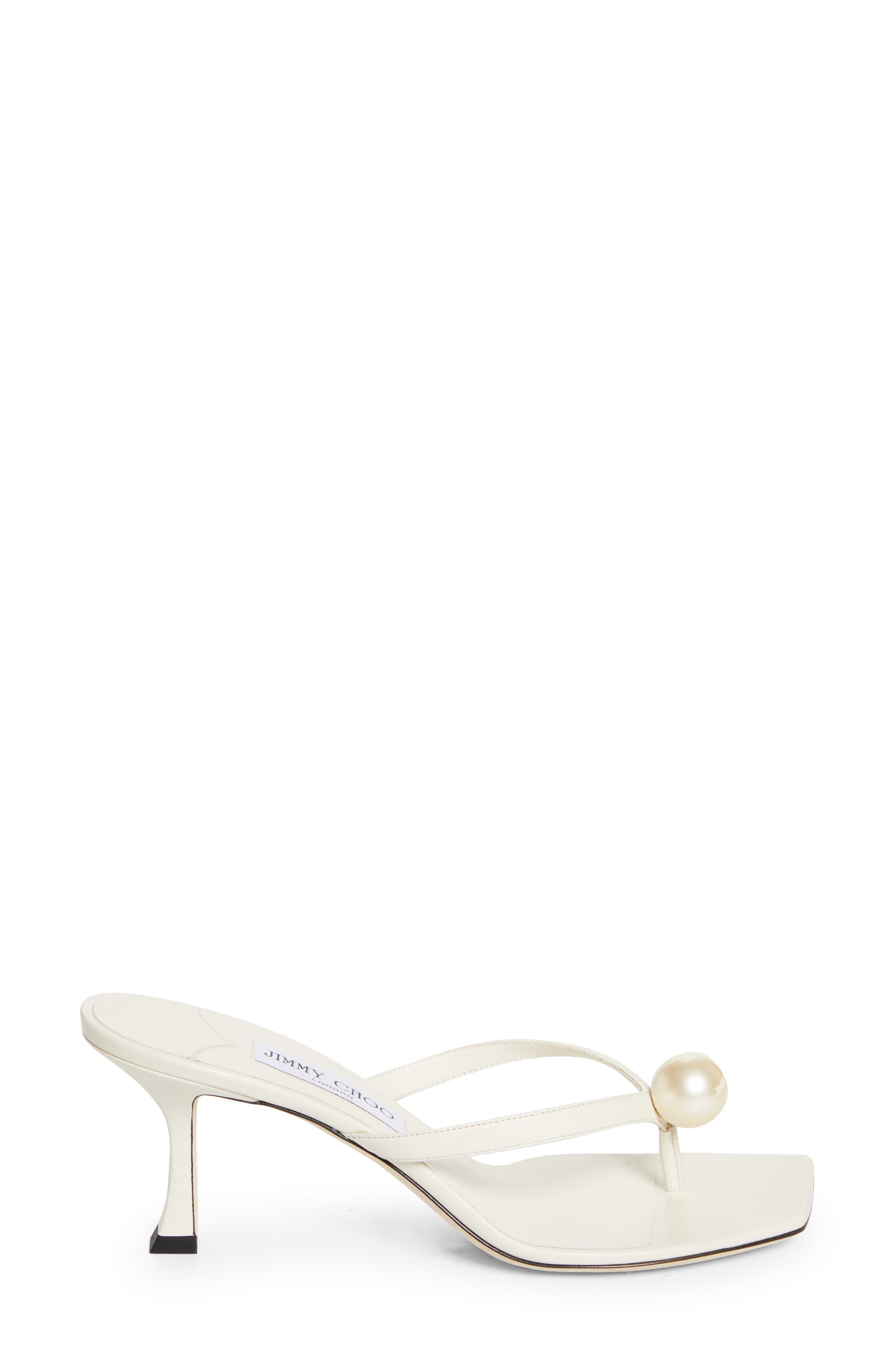 Jimmy Choo Freja Sandal, Alternate, color, Latte/ White