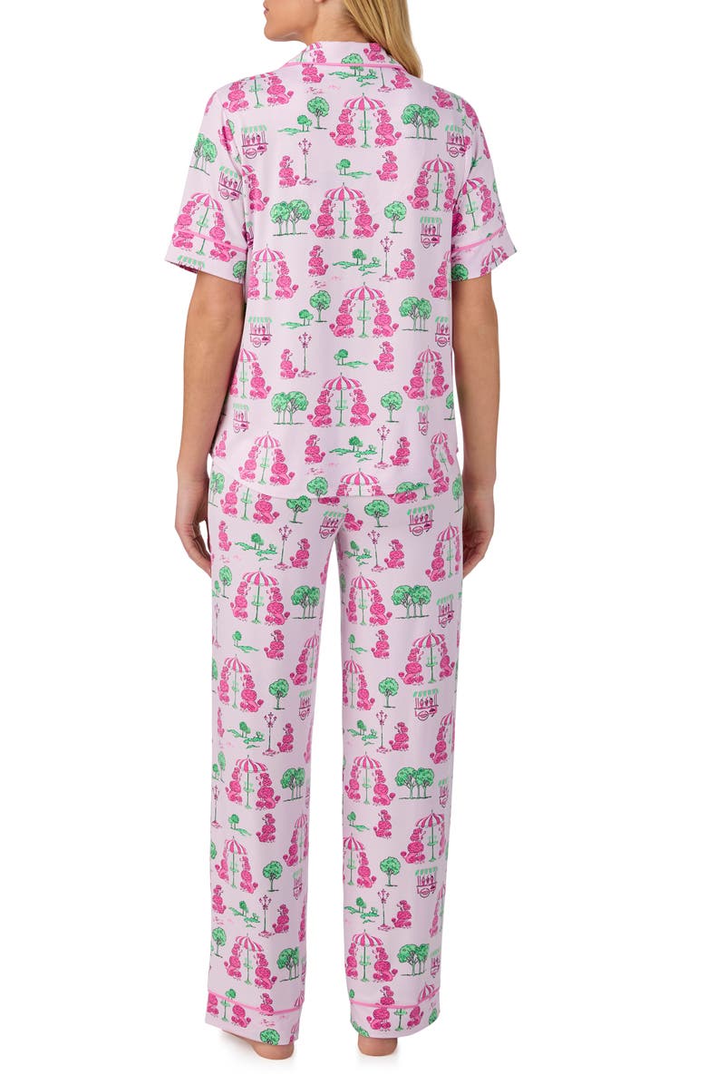 Room Service Pjs Piped Print Pajamas, Alternate, color, Blush