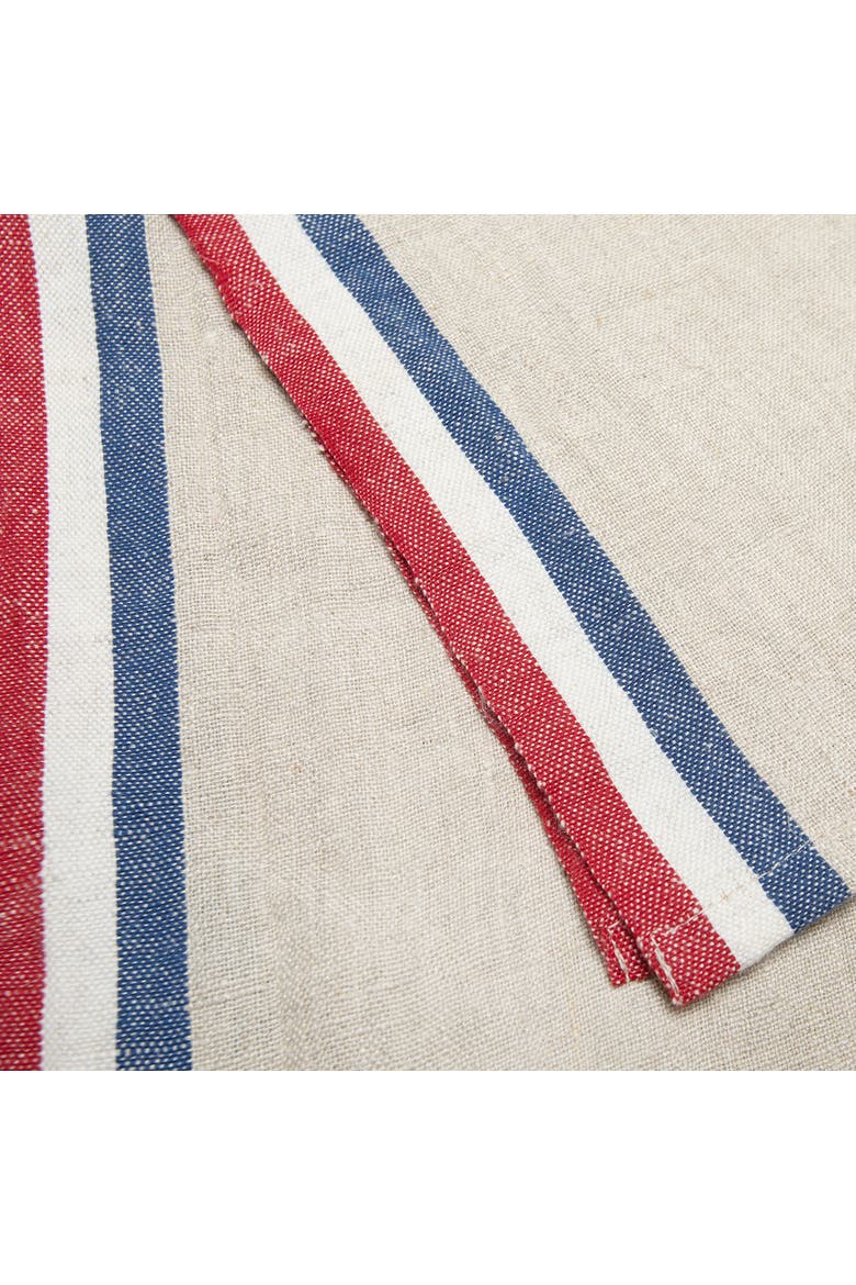 Normandy Tea Towels - Set of 2, Alternate, color, Natural, Blue 20" x 30"