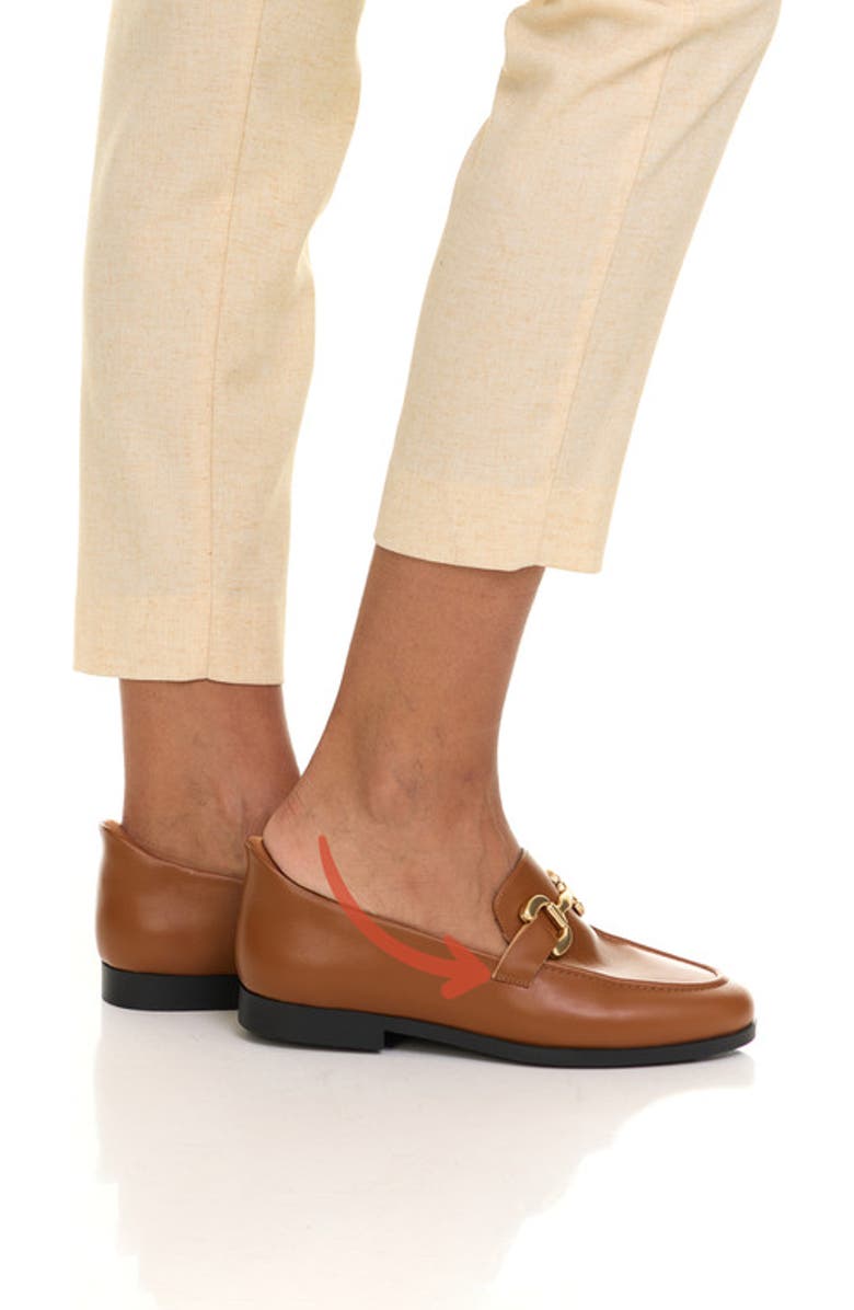 Marc Joseph New York Avery Street Hands Free Technology Leather Buckle Loafer, Alternate, color, Cognac Napa Leather