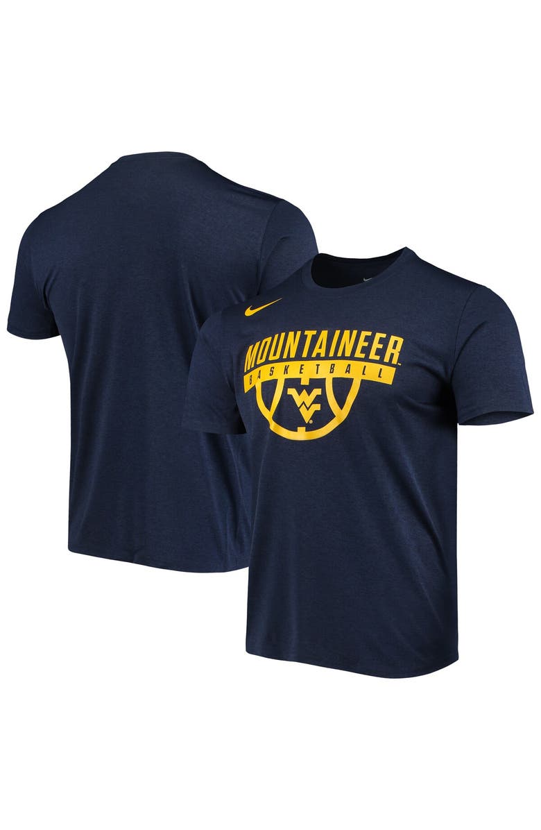 Nike Men's Nike Navy West Virginia Mountaineers Basketball Drop Legend Performance T-Shirt, Alternate, color, Navy