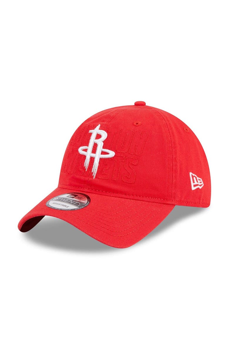 New Era Men's New Era  Red Houston Rockets 2023 NBA Draft 9TWENTY Adjustable Hat, Main, color, 