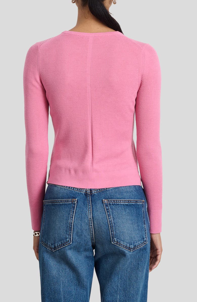 Alex Mill Ava Fine Gauge Merino Wool Sweater, Alternate, color, Pink