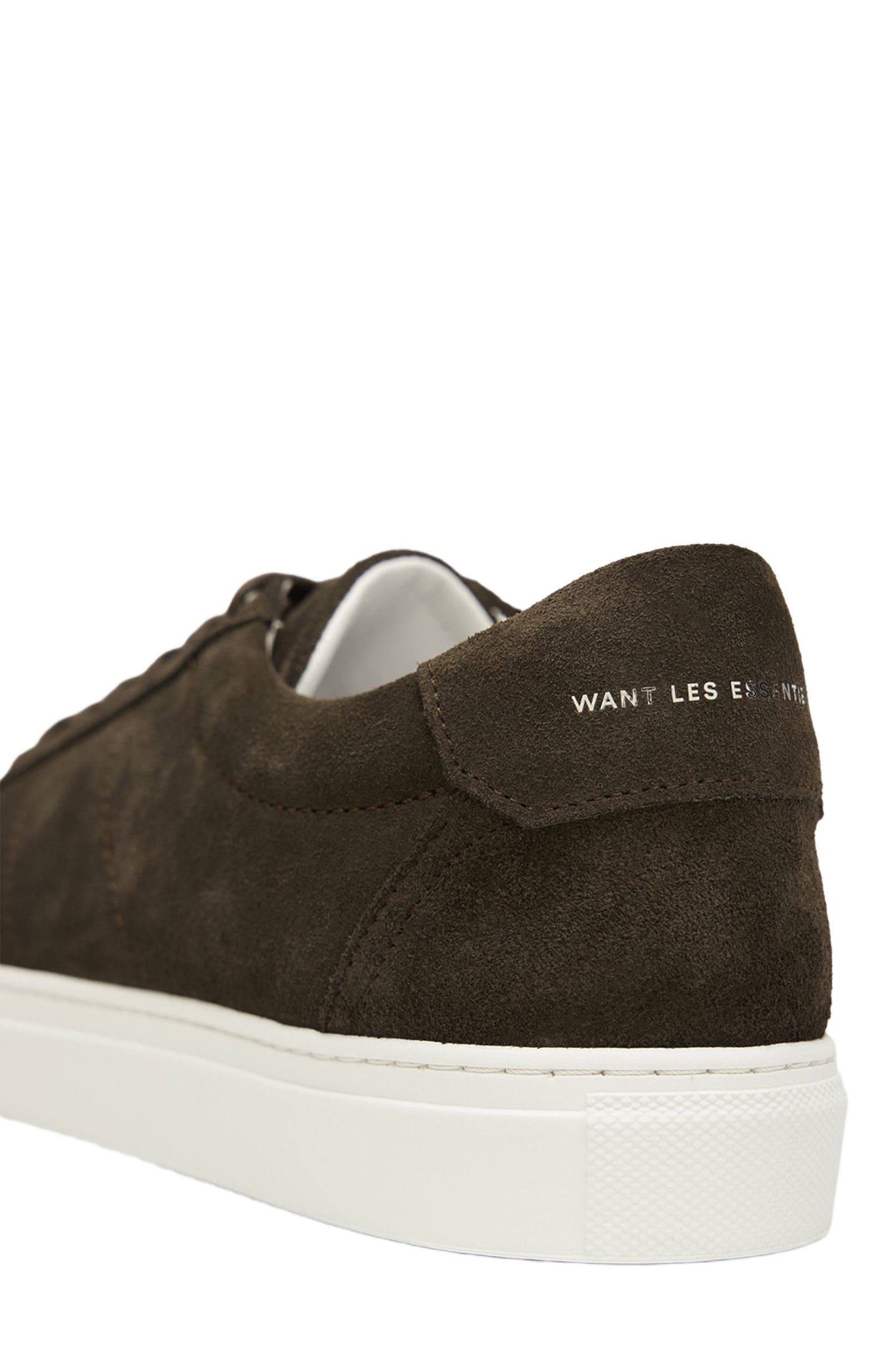 Want Les Essentiels Lennon 2.0 Suede Leather Low Sneaker, Alternate, color, Dark Brown