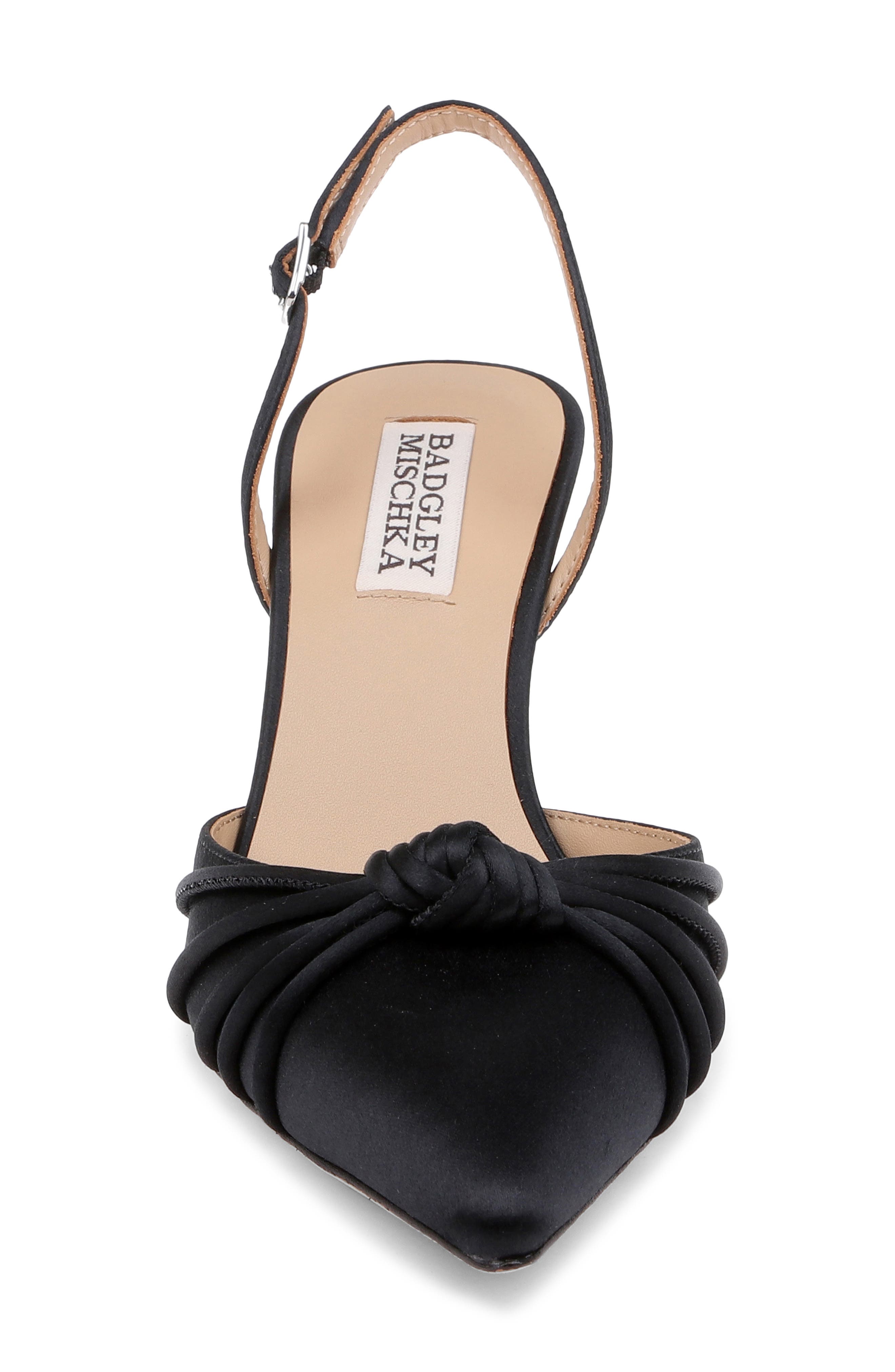 Badgley Mischka Collection Yena d'Orsay Pump, Alternate, color, Black Satin