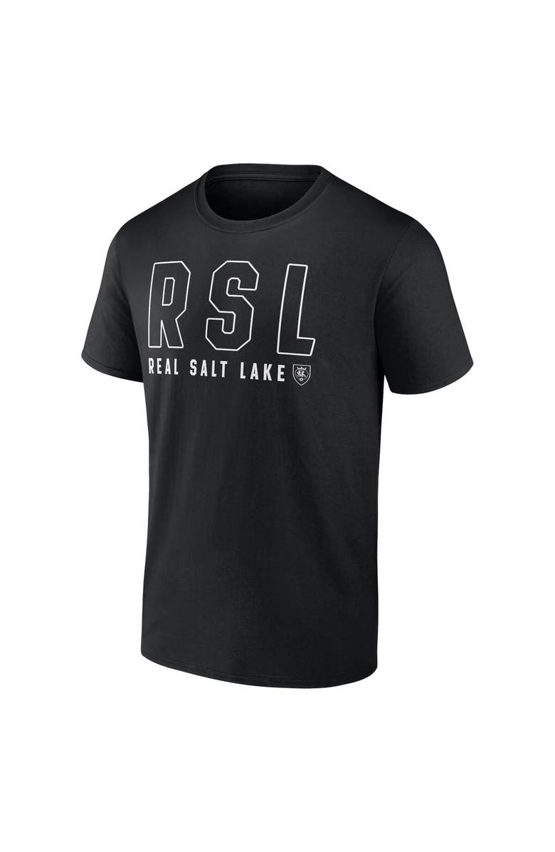 FANATICS Men's Fanatics Branded Black Real Salt Lake Fundamentals Stealth T-Shirt, Alternate, color, Black