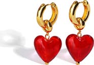 Classicharms Esmée Glaze Heart Dangle Earrings