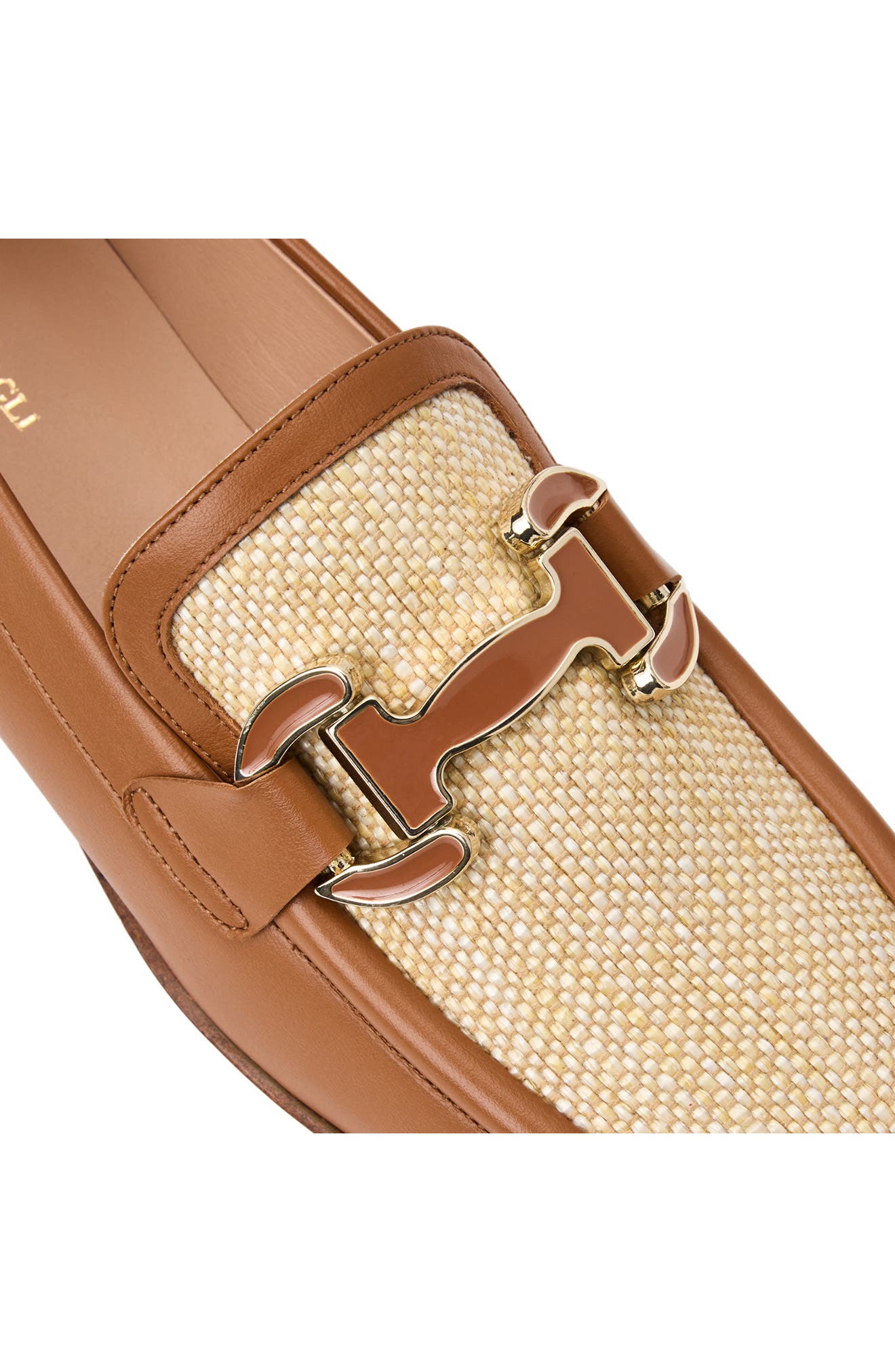 Natalie Bit Loafer, Alternate, color, COGNAC RAFFIA