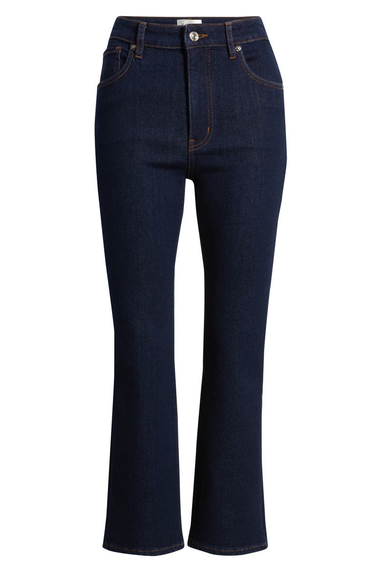The Reboot High Waist Crop Flare Jeans, Alternate, color, RINSE