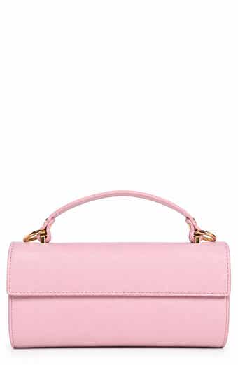 Evelina Leather Top Handle Clutch