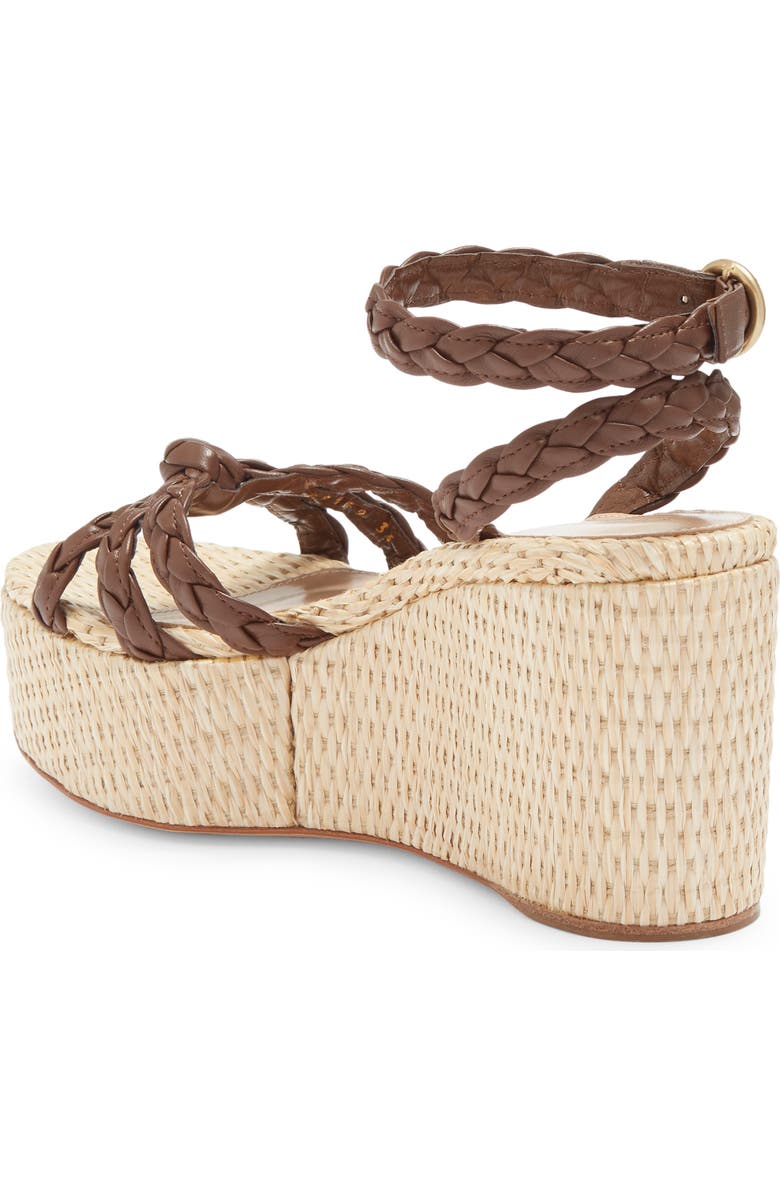 Gianvito Rossi Braided Espadrille Platform Wedge Sandal, Alternate, color,