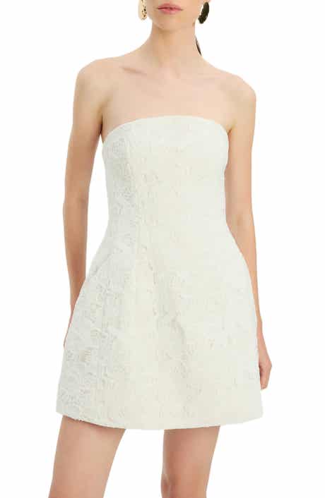 Karoline Strapless Lace Minidress