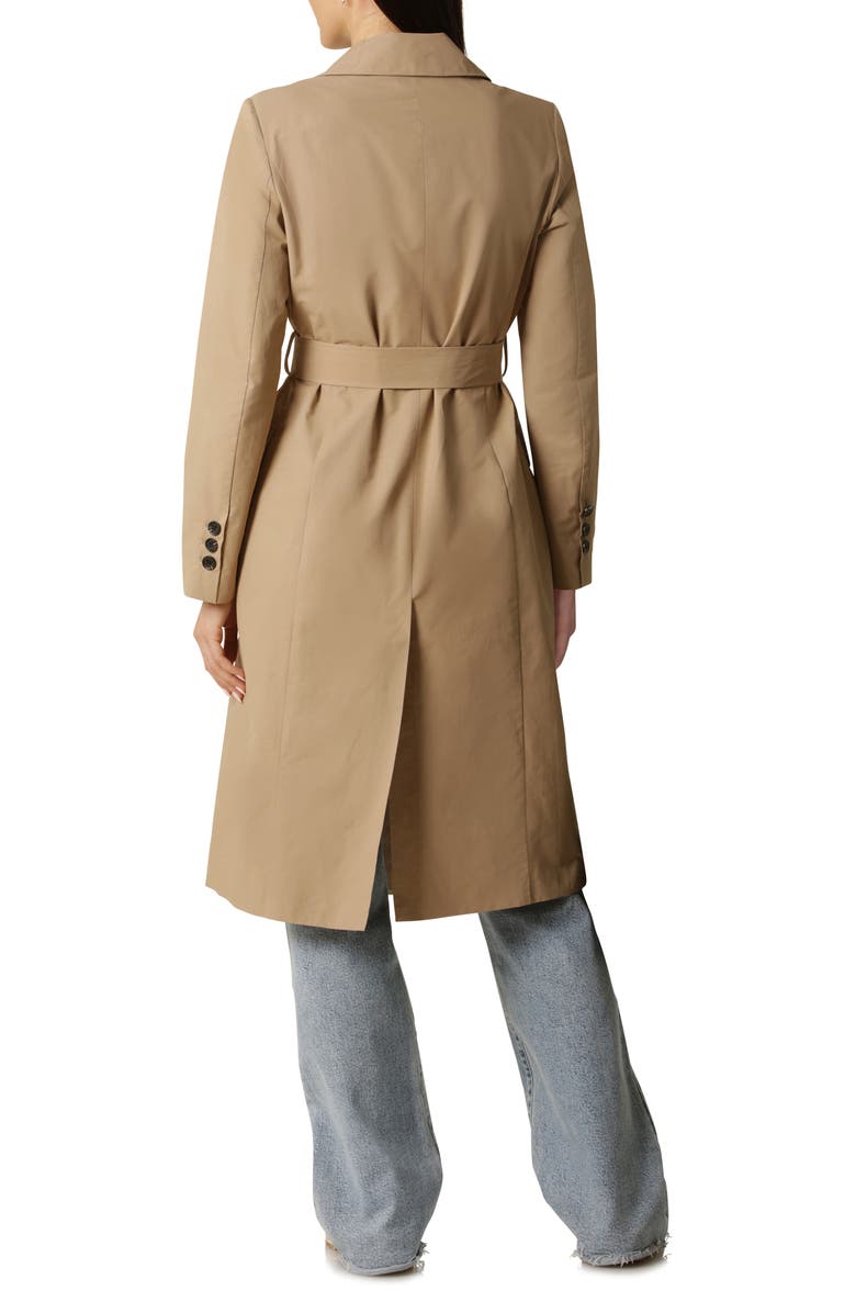 Avec Les Filles Water Resistant Double Breasted Trench Coat, Alternate, color, Khaki