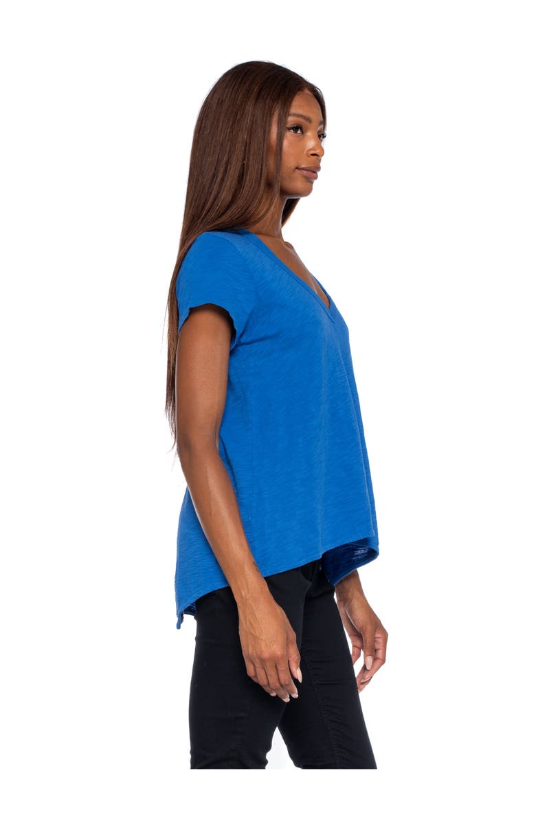 WILT Clothing Short Sleeve Sexy Boyfriend Shrunken Deep V-Neck, Alternate, color, Black