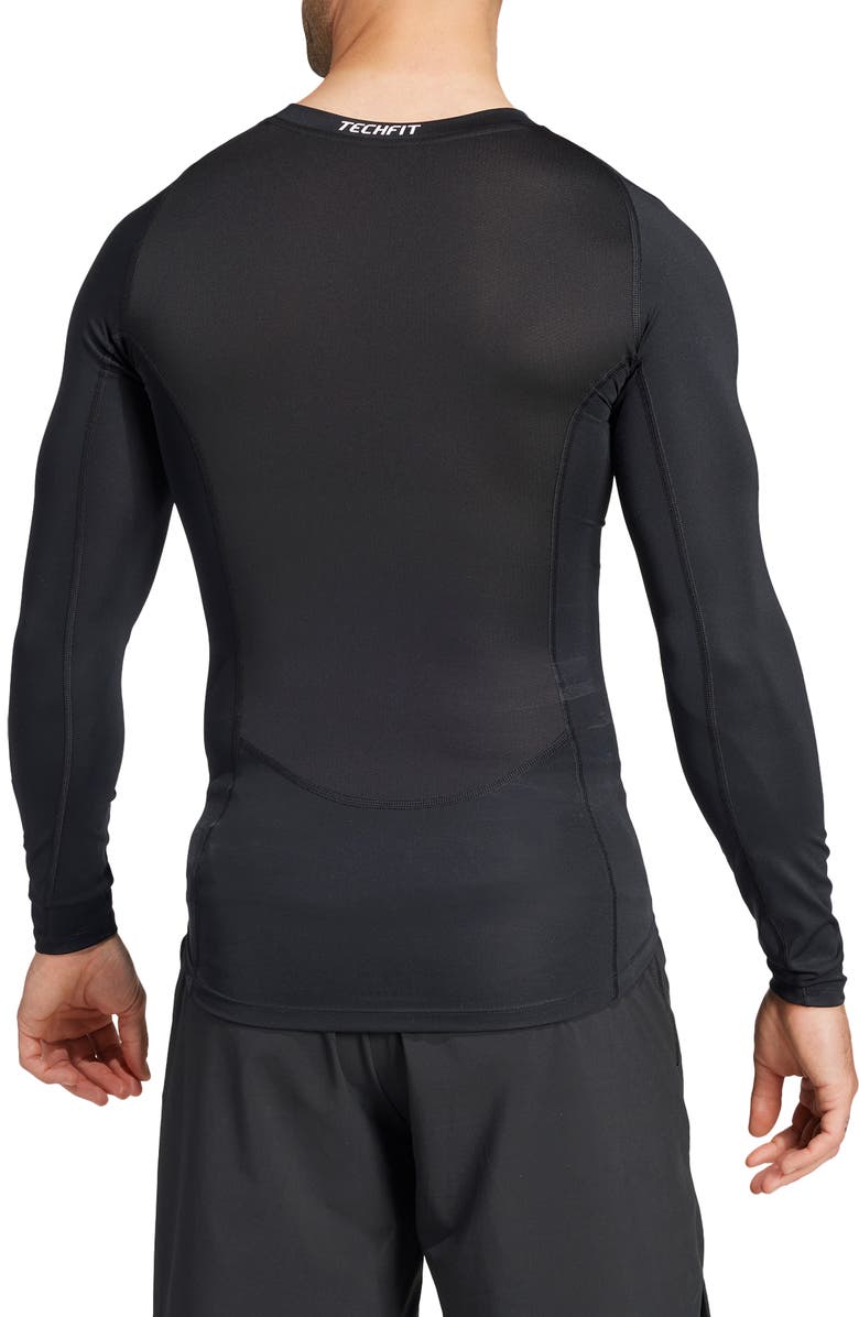 adidas Techfit AEROREADY Long Sleeve Training T-Shirt, Alternate, color, Black