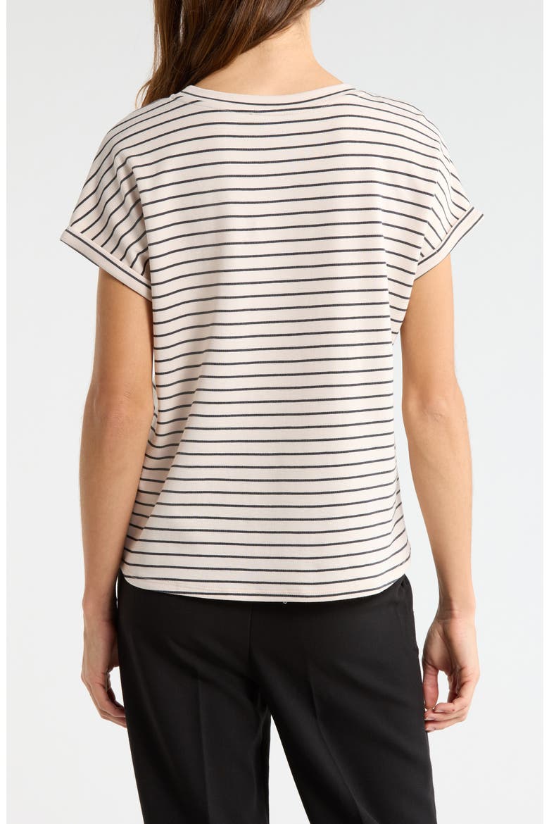 Stripe High Low Tee, Alternate, color, BIRCH