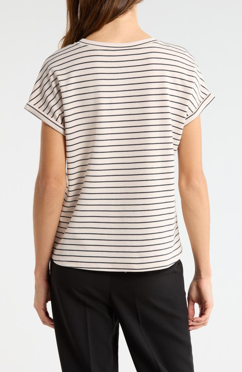 Vince Camuto Stripe High Low Tee, Alternate, color, Birch